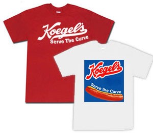 Classic Koegel's Short Sleeve T Red/White
